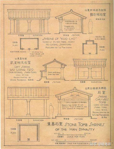梁思成『中国建築史の図解』手描き図/Liang Sicheng's Hand-Drawn Illustrations from 'A Pictorial History of Chinese Architecture